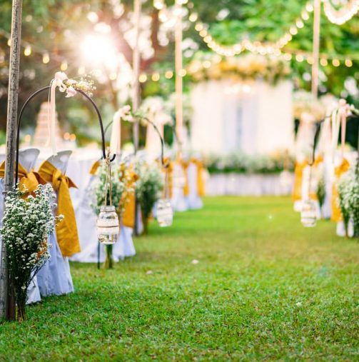 Garden Wedding Ceremony — Party Supplies in Wagga Wagga, NSW