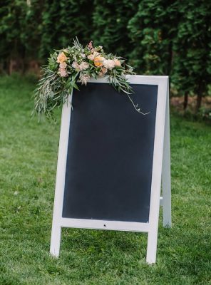 Chalk Board On Grass — Party Supplies in Wagga Wagga, NSW